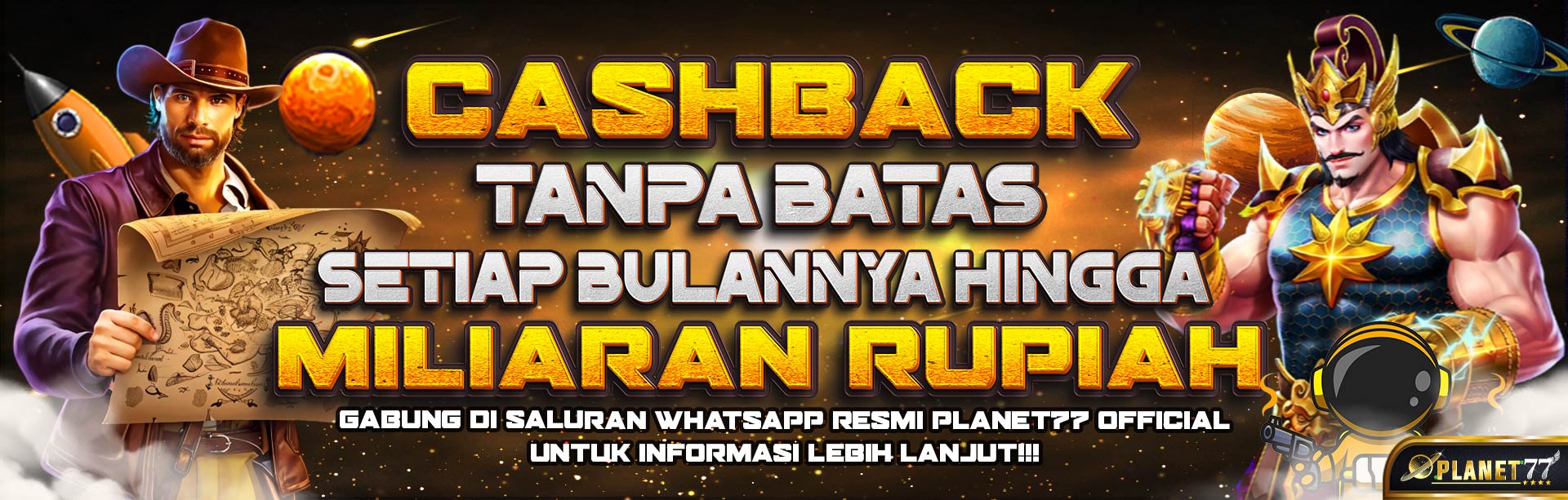BONUS CASHBACK SETIAP BULAN TANPA BATAS