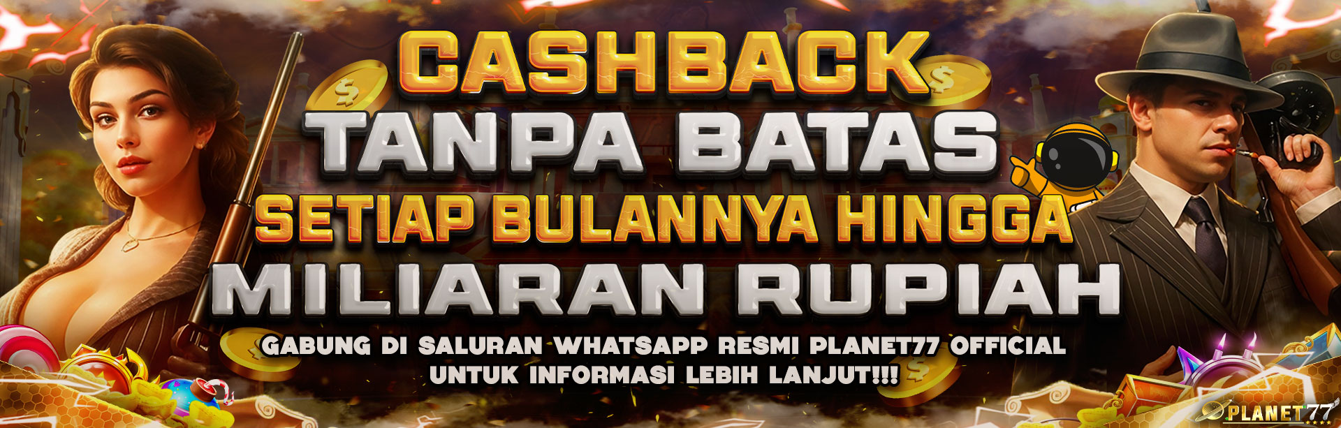 BONUS CASHBACK SETIAP BULAN TANPA BATAS