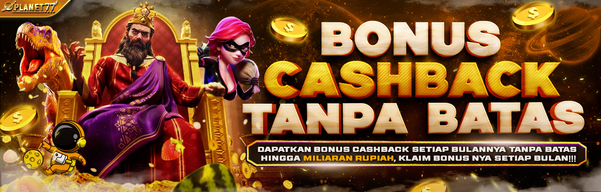 BONUS CASHBACK SETIAP BULAN TANPA BATAS