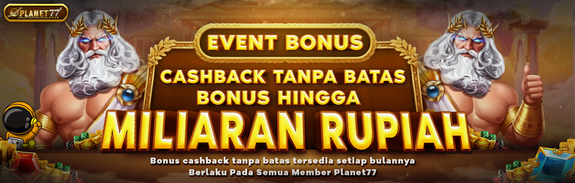 BONUS CASHBACK SETIAP BULAN TANPA BATAS