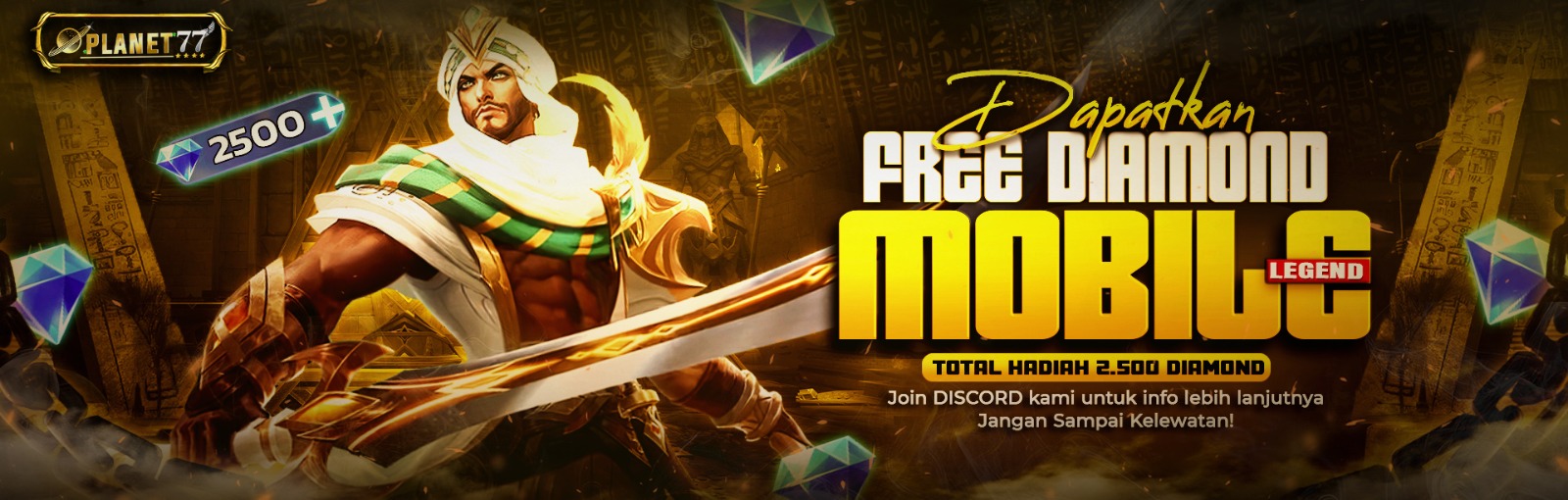 💎EVENT FREE DIAMOND MLBB X PLANET77💎