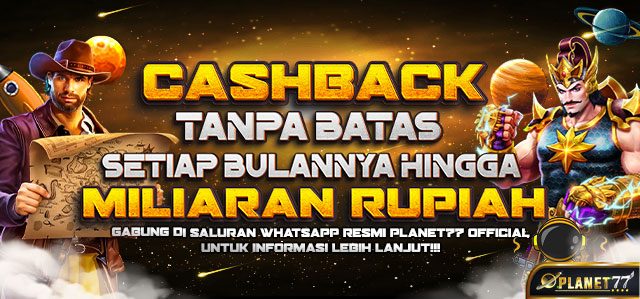 BONUS CASHBACK SETIAP BULAN TANPA BATAS