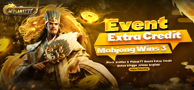 EVENT PRAGMATIC PLAY (MAHJONG WINS 3 BLACK SCATTER) X PLANET77