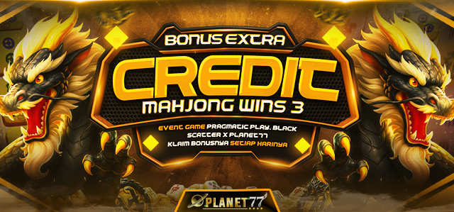 EVENT PRAGMATIC PLAY (MAHJONG WINS 3 BLACK SCATTER) X PLANET77