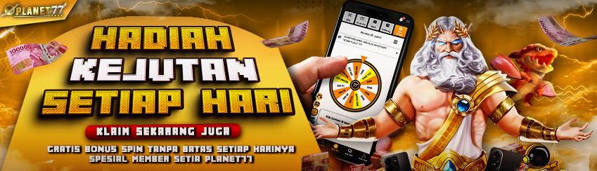 EVENT BONUS SPIN PLANET77                                        					